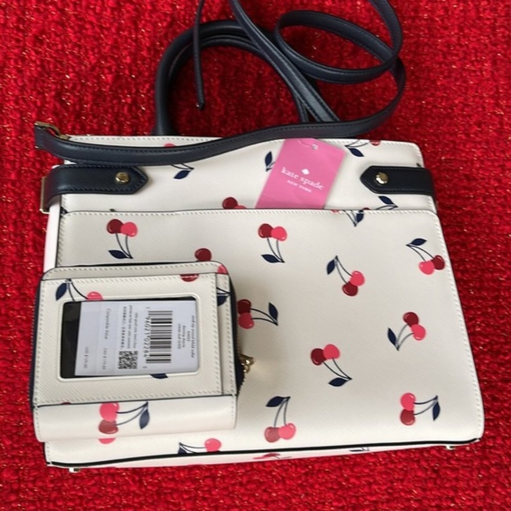 Kate Spade Staci Medium Satchel & Kate Spade Small Zip Around Bifold Wallet - Picture 4 of 16